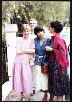 "A Photo of Naomi David, Salim Tamary, and Suʿad al-ʿĀmery during al-ʿĀmery