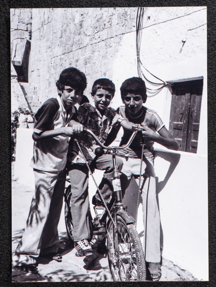 A Photograph of Ṣaleh al-Barghuthy's Mansion in Deir Ghassaneh Village
