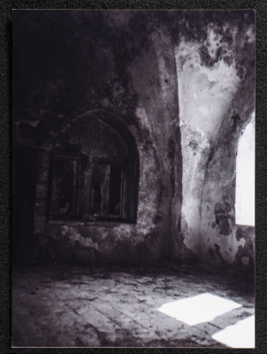 A Photograph of Ṣaleh al-Barghuthy's Mansion in Deir Ghassaneh Village
