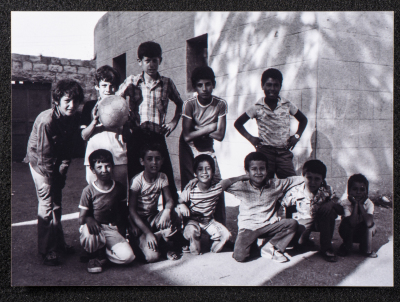 A Photograph of Ṣaleh al-Barghuthy's Mansion in Deir Ghassaneh Village
