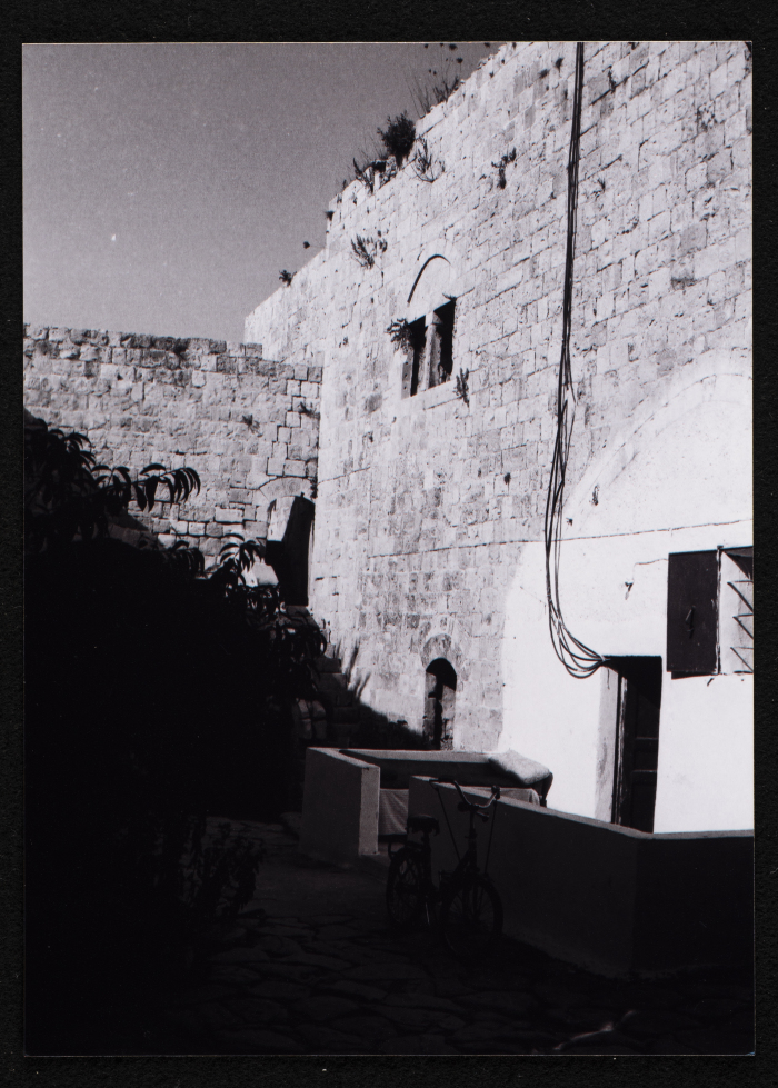 A Photograph of Ṣaleh al-Barghuthy's Mansion in Deir Ghassaneh Village
