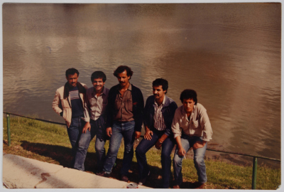 A Photograph of the Shaheed Abdullah Alawneh with his Friends on a Trip 