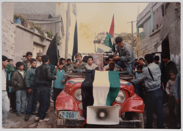 A Photograph from the Shaheed Abdullah Alawneh's Funeral in Jaba', Jenin	