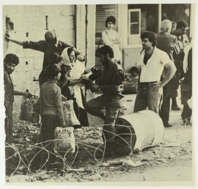 A Military Checkpoint in a Palestinian Refugee Camp, Lebanon