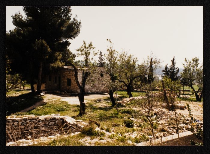 A photograph of ash-Shuʿayby Family Housh in Deir Ghassane,  Ramallah