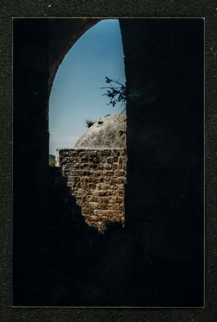 A Photograph of Ṣaleh al-Barghuthy's Mansion in Deir Ghassaneh Village
