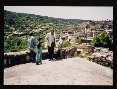 A Photograph of the Renovation Works at the Youth Union in Farkha Village, West of Salfit
