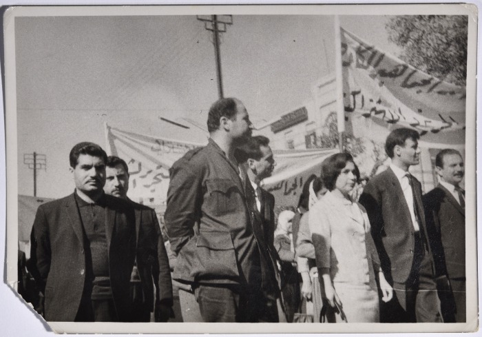 A part of a demonstration against The Central Treaty Organization (CENTO) or Baghdad Pact held in Damascus