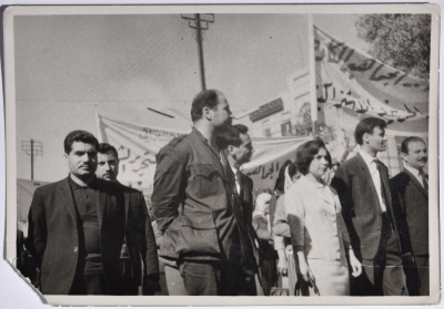 جانب من تظاهرة  ضد حلف بغداد في دمشق