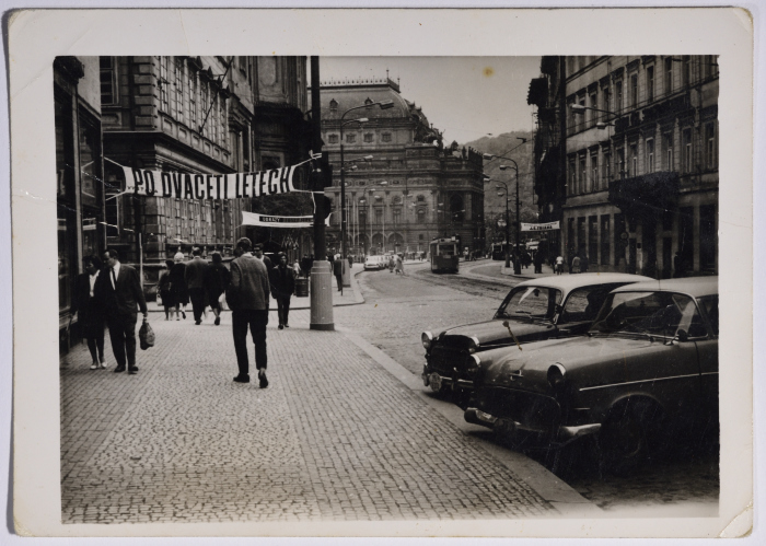 A street in Czechoslovakia's Capital 
