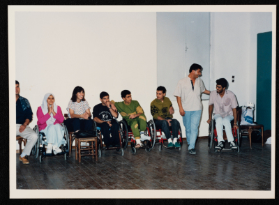 Al-Hakawati Holding a Workshop for People with Disabilities