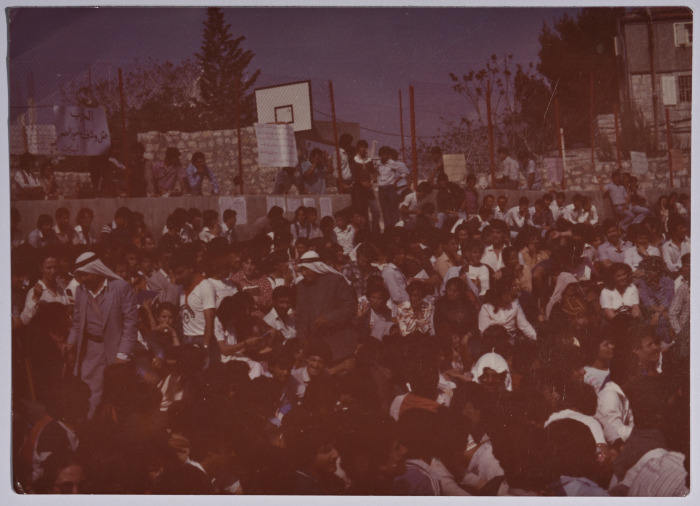 Rajih al Salfeety in the first anniversary ceremony for restablishing the Communist Party