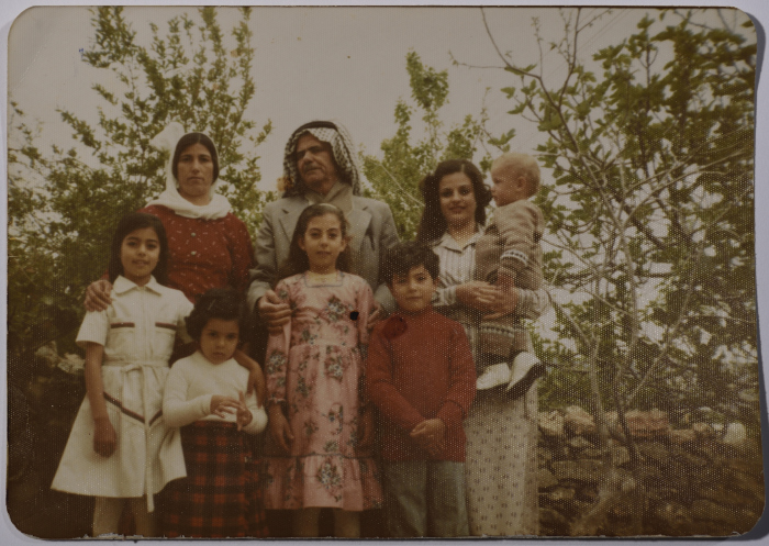 Rajih al Salfeety with his family