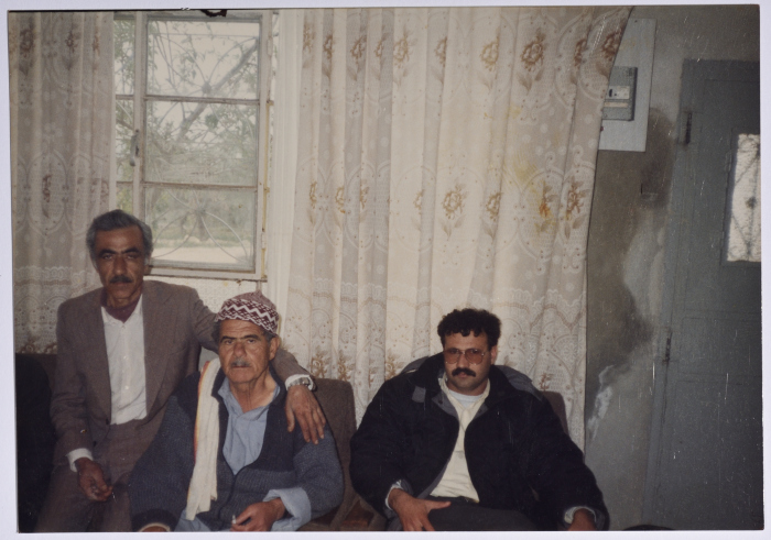 Rajih al Salfeety with his relatives