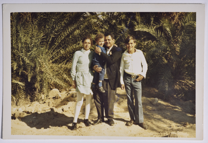 Rajih al Salfeety with his nephews in Al-Aqaba