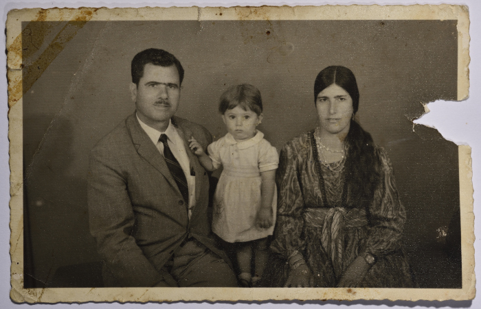 راجح السلفيتي مع زوجته وابنته عندليب 