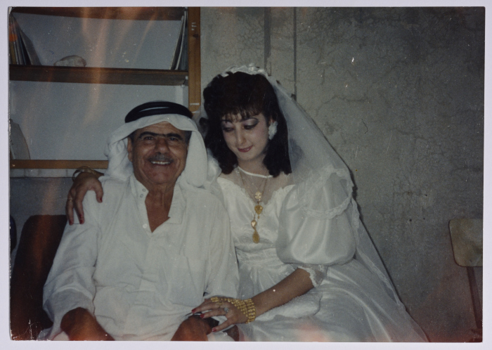 Rajih al Salfeety with his daughter 
