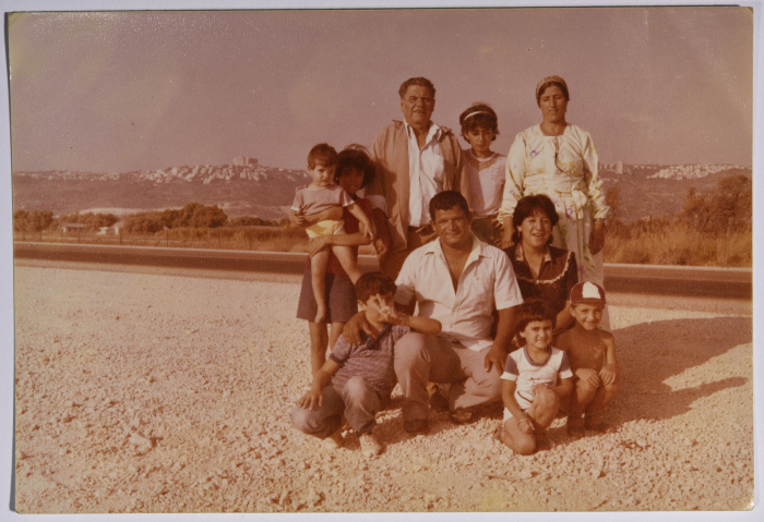 Rajih al Salfeety, his family and family friends in Qalansawe