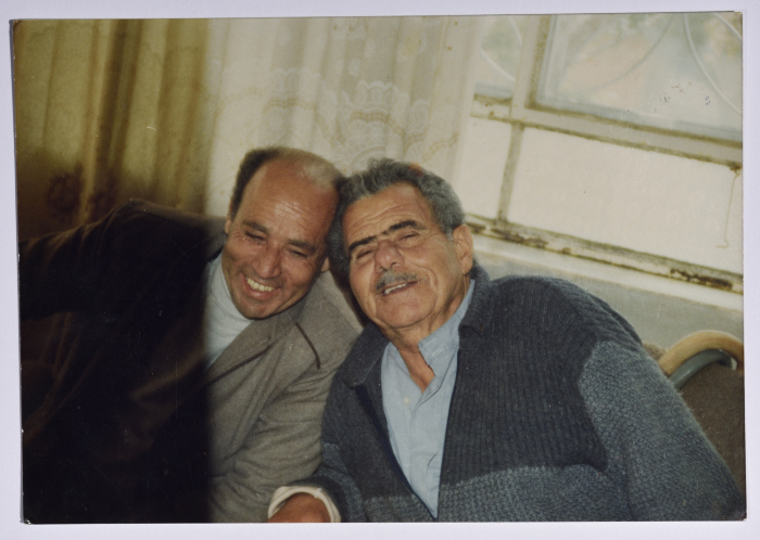 Rajih al Salfeety with his son in law, Yusra's husband 