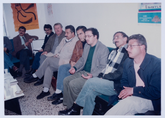 مجموعة صور لاجتماعات وامسيات خاصة بالفنانين الفلسطينيين 