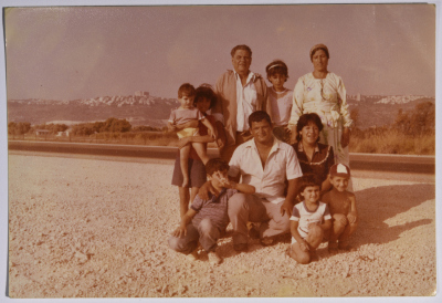 Rajih al Salfeety, his family and family friends in Qalansawe