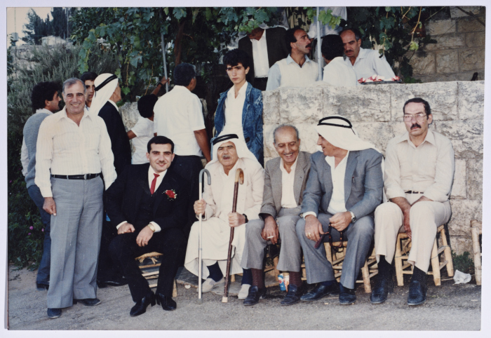 Rajih al Salfeety in a wedding ceremony in Birzeit