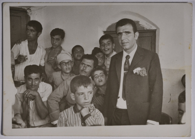 Rajih al Salfeety at a local wedding in Salfit