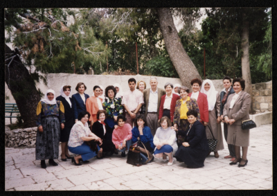 Rawdat el-Zuhur Staff with Dr Hanna Naser 