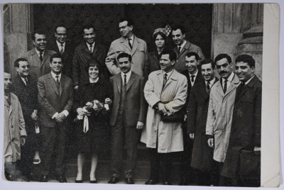 راجح السلفيتي مع مجموعة من أصدقائه  تشيكوسلوفاكيا