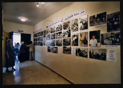 A Photograph of a Photography Exhibit on Open Day 