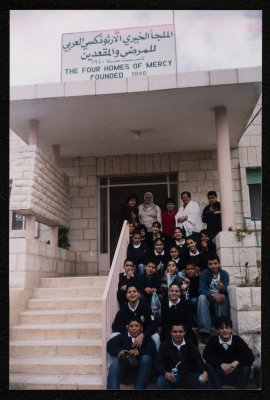 A Photograph of a Visit to the Four Homes of Mercy