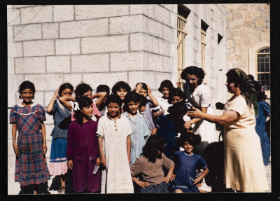 A Photograph of Rima Tarazy and Elizabeth Naṣer