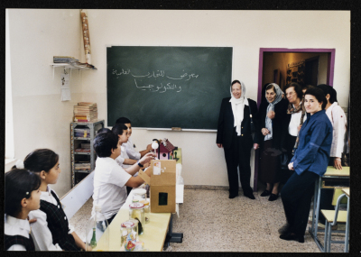 A Photograph of a Science Fair at Rawdat el-Zuhur, 2003