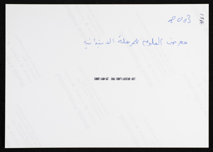 A Photograph of a Science Fair at Rawdat el-Zuhur, 2003