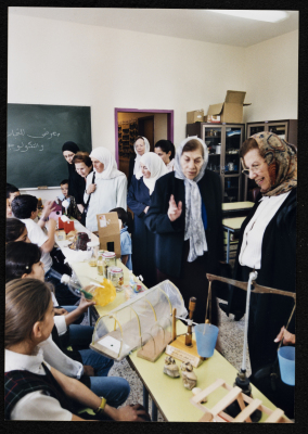 A Photograph of a Science Fair at Rawdat el-Zuhur, 2003