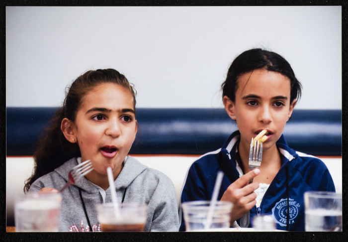  A Photograph of a School Dinner at Rawdat el-Zuhur, 2010