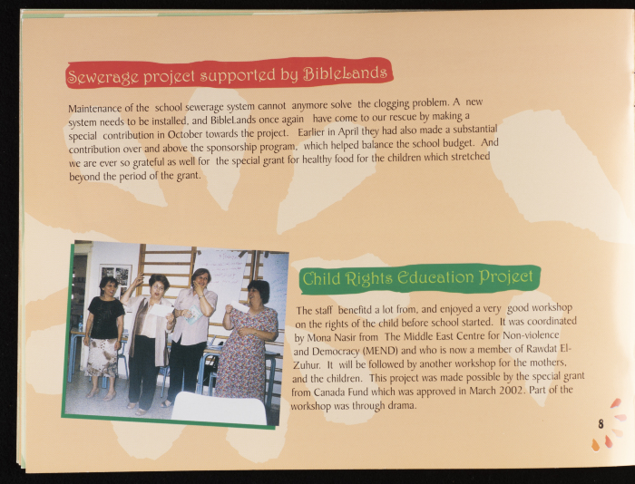 A Brochure Issued by Rawdat El-Zuhur (The House of Flowers) 