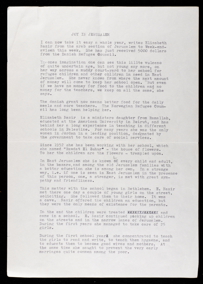 مقالة من جريدة دنماركية حول روضة الزهور