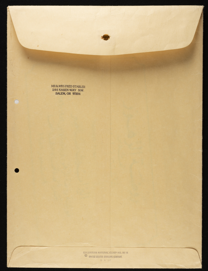 The Envelope of Elizabeth Naṣer's Painting She Received at Her Honorary Ceremony 