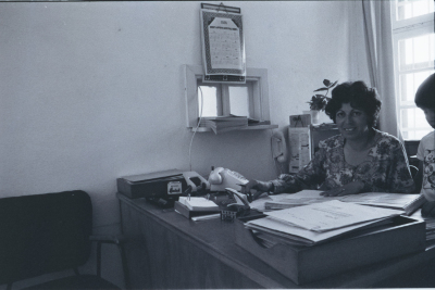 A Female Employee at Birzeit University, Old Campus 