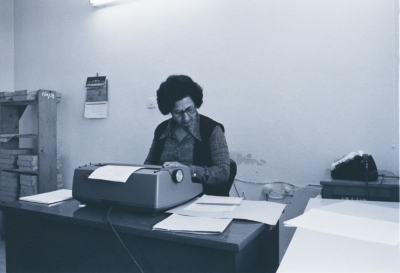 A Female Employee at Birzeit University, Old Campus 