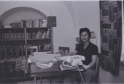 Hanan ʿashrawi during her Work at Birzeit University 