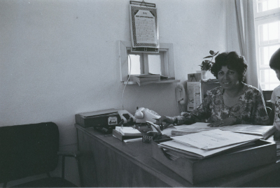 A Female Employee at Birzeit University, Old Campus 