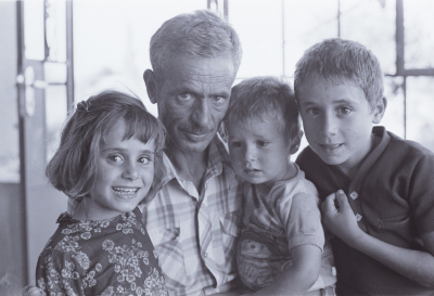 Children with their Father from Kobar, Ramallah 