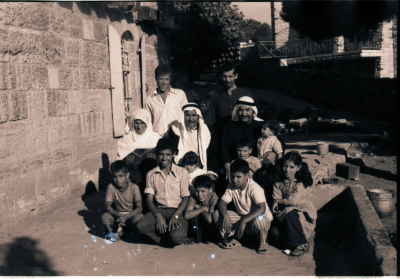 A Photograph of a Palestinian Family from Kobar to the Northwest of Ramallah City, the 1970s 