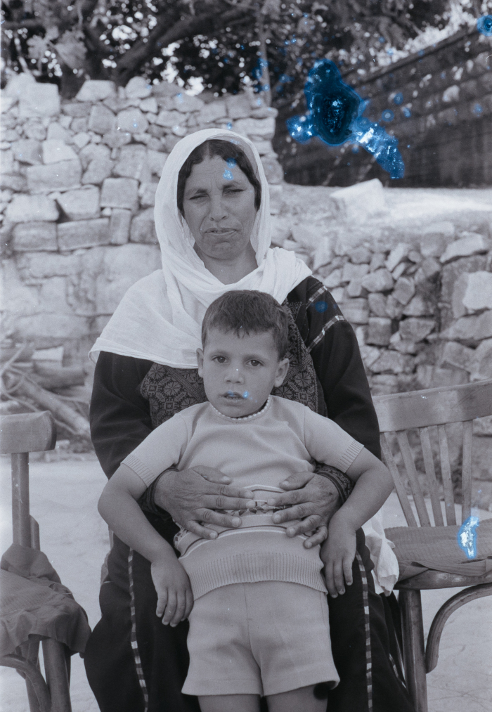 A Mother with her Child from Kobar, Ramallah 
