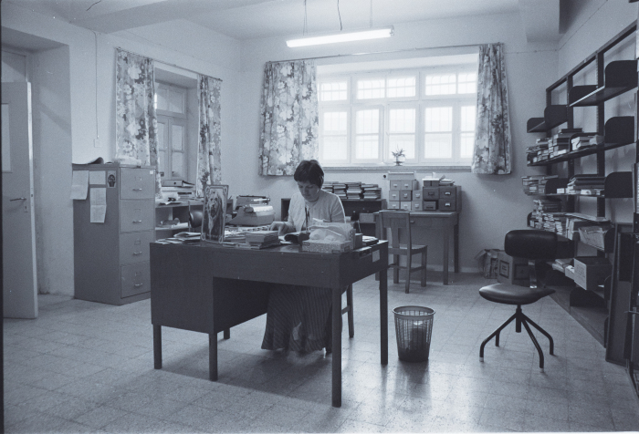 A Female Employee at Birzeit University, Old Campus 