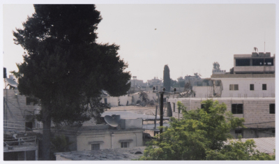 تدمير مقر الرئاسة الفلسطينية "المقاطعة" في رام الله عام 2002 