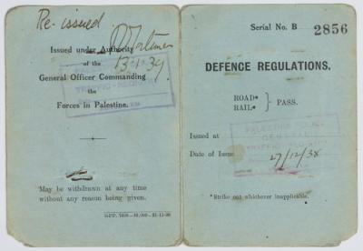 A Driving License for Abderrahman al-Alamy, 27 December 1938