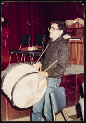 A Photograph of Jack Persekian, a Member of Sabreen Group, 1984
